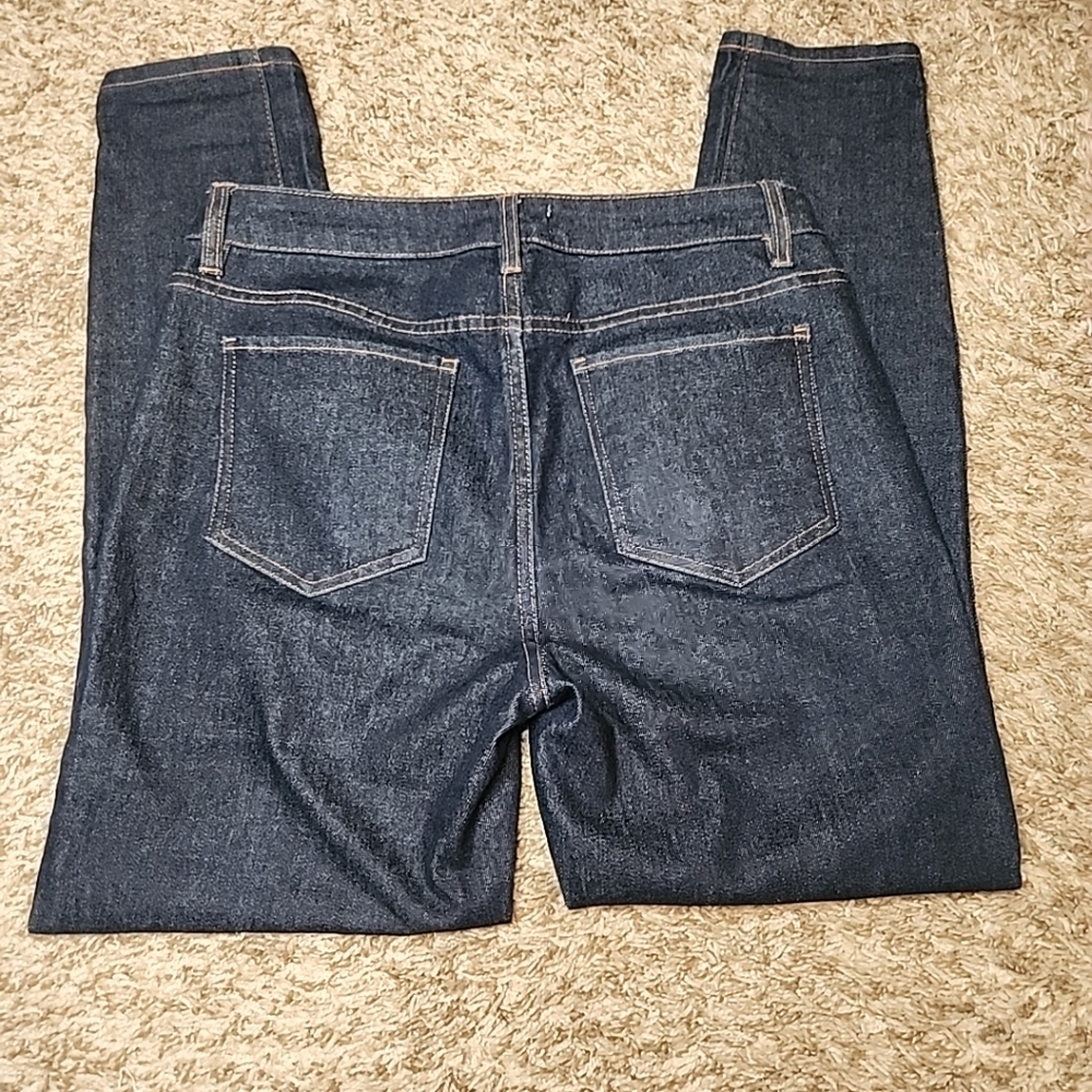 Harper Heritage Womens Jeans Size 28 High Rise Skinny Dark Blue Straight - Picture 3 of 11